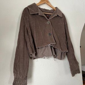 Cropped Corduroy Shirt/Jacket